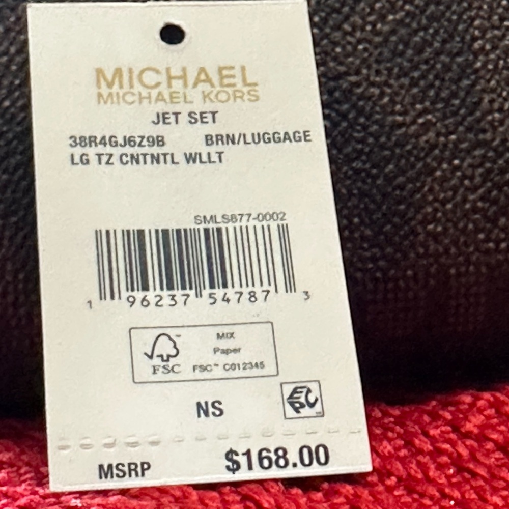 🤎🤎NWT Michael Kors Jet Set large Brown signature Wallet🤎🤎 - Picture 3 of 16